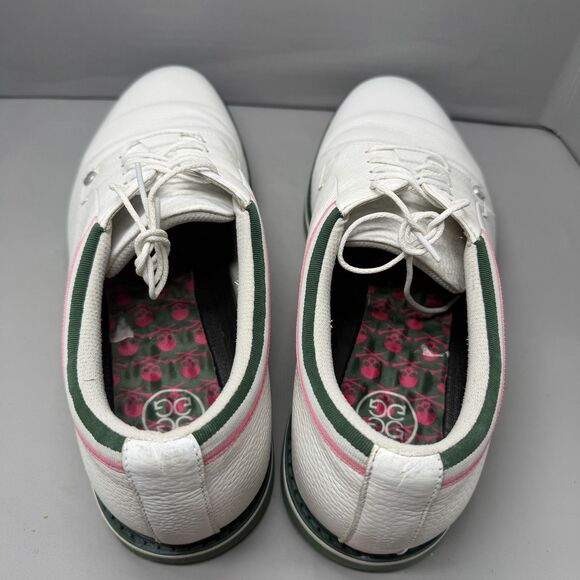 G/Fore G4 Gallivanter White Pebble Leather Golf Shoes Mens Size 15 main image 4